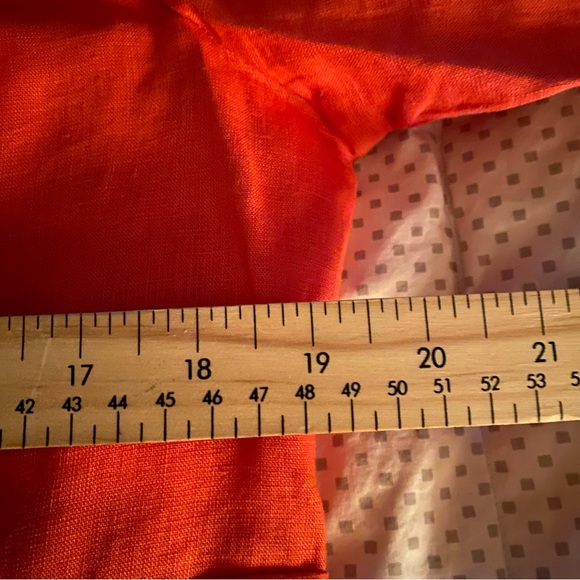 Tabi Boho Linen Shirt Tunic Women’s Size Medium Burnt Orange - Picture 9 of 10